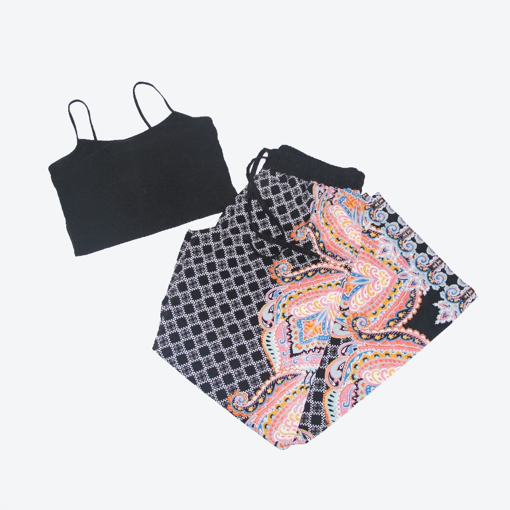 ♡bebop flowy black pants♡